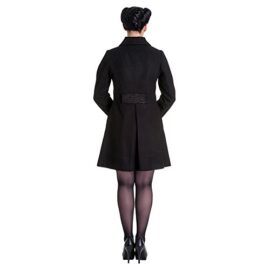 Hell Bunny Kira Manteau Hiver Elégant – Femme (Noir) Hell Bunny Kira Manteau Hiver Elégant – Femme (Noir) 3