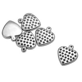 HooAMI-Bijou-Pendentif-Forme-du-Coeur-Acier-Inoxydable-Argent-152mmx132mm-5-0