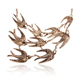 Jane Stone Collier Plastron Statement Fantaisie Hirondelle Oiseau et Combinaison Vente Bijoux Selon Photo Jane Stone Collier Plastron Statement Fantaisie Hirondelle Oiseau et Combinaison Vente Bijoux Selon Photo