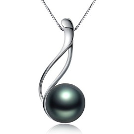 MARENJA-Perle-Collier-Femme-Perle-Culture-de-Tahiti-Ronde-9-10-mm-Classe-AAA-Forme-Note-Musique-Chaine-en-Argent-Fin-9251000-Bijou-Original-et-Prcieux-0