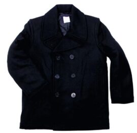 MFH US Pea Coat Caban Noir MFH US Pea Coat Caban Noir