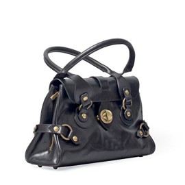 Maxwell-Scott-Bags-Sac-Baguette-Sac–Main-Rtro-Vintage-Cuir-Noir-Naturel-au-Tannage-Vgtal-0-1