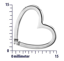 Miore-MSL001N-Collier-avec-Pendentif-Femme-Coeur-Argent-9251000-18-gr-Diamant-001-cts-45-cm-0-2