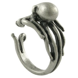 Octopus-Animal-Bague-rglable-Style-Vintage-Argent-0-1