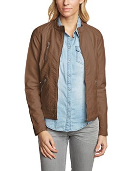 Only-Ferry-Veste-en-cuir-Manches-Longues-Femme-0