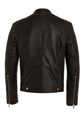 RADDAR7-Designer-Mode-Homme-Blouson-en-Cuir-Veritable-Noir-Style-Urban-Rock-Veste-de-Qualit-Superieure-Manches-Longues-Fermeture-et-Poches-Zippes-0-0