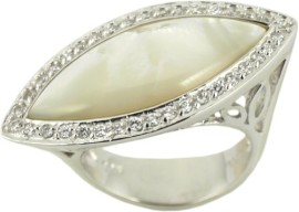 RT-70338-Bague-Femme-Argent-fin-9251000-74-gr-Oxyde-de-zirconium-Blanc-0