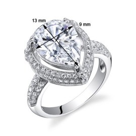 Revoni – Bague de fiançailles Femme – Argent 925/1000 – Diamant de culture Revoni – Bague de fiançailles Femme – Argent 925/1000 – Diamant de culture 4