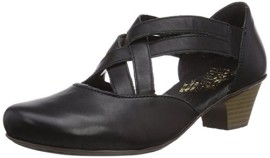 Rieker-42354-Chaussures–talons-Avant-du-pieds-couvert-femme-Noir-Schwarz-nero-00-Taille-37-EU-0