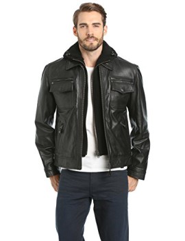 Schott Nyc Lc8102 – Veste en cuir – Manches longues – Homme Schott Nyc Lc8102 – Veste en cuir – Manches longues – Homme