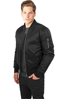 Urban Classics Basic Bomber Jacket black (TB861) Urban Classics Basic Bomber Jacket black (TB861)