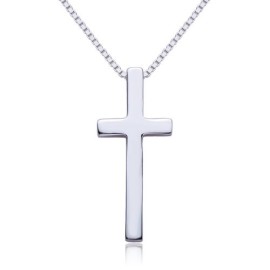 VIKI LYNN- Collier Femme ou Homme – Pendentif en Forme de Croix Mince en Argent Fin 925 – Très Élégant et Fantaisie – Taille 42-48 cm VIKI LYNN- Collier Femme ou Homme – Pendentif en Forme de Croix Mince en Argent Fin 925 – Très Élégant et Fantaisie – Taille 42-48 cm