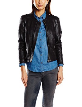 Vero-Moda-Lil-Blouson-Faux-Cuir-Manches-longues-Femme-0