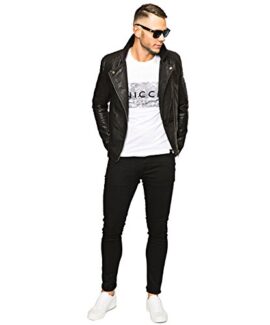 Veste d’aviateur homme N1SQ I Bomber homme Blouson en faux cuir PU I Taille S-XL Veste d’aviateur homme N1SQ I Bomber homme Blouson en faux cuir PU I Taille S-XL 4