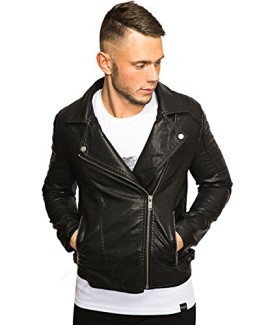 Veste d’aviateur homme N1SQ I Bomber homme Blouson en faux cuir PU I Taille S-XL Veste d’aviateur homme N1SQ I Bomber homme Blouson en faux cuir PU I Taille S-XL