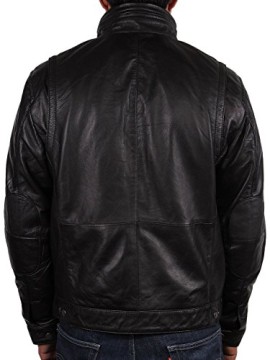 Veste-motard-en-cuir-pour-homme-en-cuir-vritable-NOIR-NEUF-Coat-tui-XS-5XL-0-2