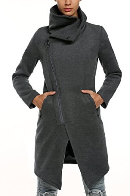 Zeagoo femme manteau/parka/veste longue chaud épais grand col en lain-2015 mode hiver Zeagoo femme manteau/parka/veste longue chaud épais grand col en lain-2015 mode hiver 2