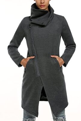 Zeagoo femme manteau/parka/veste longue chaud épais grand col en lain-2015 mode hiver Zeagoo femme manteau/parka/veste longue chaud épais grand col en lain-2015 mode hiver