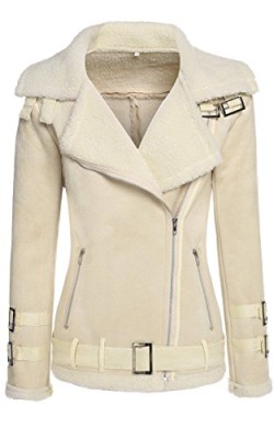 Zearo-Elgant-Femmes-Veste-En-Cuir-Synthtique-Fleece-Manteau-Chaud-Sweat-Manches-Longuues-Laine-Polaire-0