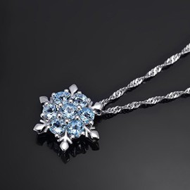 findout dames swarovski élément en argent sterling Flocon de cristal bleu collier pendentif .pour femmes filles findout dames swarovski élément en argent sterling Flocon de cristal bleu collier pendentif .pour femmes filles 4