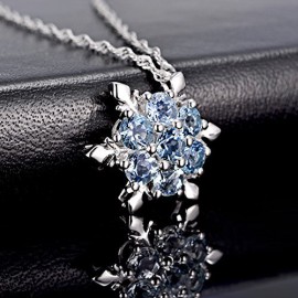 findout dames swarovski élément en argent sterling Flocon de cristal bleu collier pendentif .pour femmes filles findout dames swarovski élément en argent sterling Flocon de cristal bleu collier pendentif .pour femmes filles 5