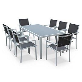 Alices-Garden-Salon-de-jardin-en-aluminium-et-textilne-Capua-180cm-Blanc-gris-8-places-1-grande-table-rectangulaire-8-fauteuils-empilables-0