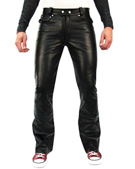 Bockle-1970-Bootcut-Pantalon-En-Cuir-De-Vache-Jeans-pour-homme-0