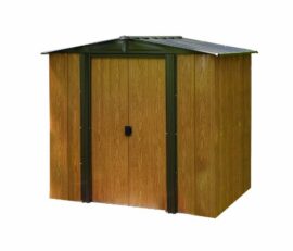 Chalet-Jardin-WL65-Abri-de-Jardin-Acier-Galvanis-Marron-194-x-151-x-177-cm-0