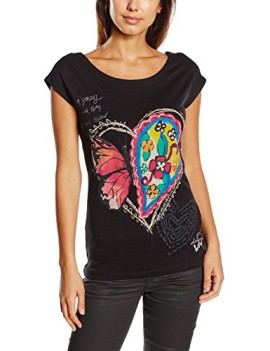 Desigual-Artemisa-T-shirt-Imprim-Manches-courtes-Femme-0