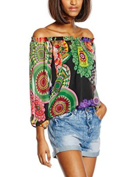 Desigual-Betsy-Blouse-Taille-loose-Manches-longues-Femme-0