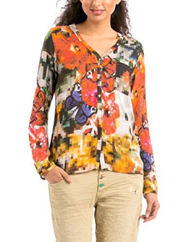 Desigual-Camila-Chemisier-Taille-normale-Manches-longues-Femme-0-1