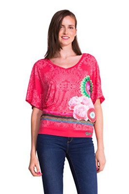 Desigual Croacia – T-shirt – Empire – Imprimé – Col V – Manches courtes – Femme Desigual Croacia – T-shirt – Empire – Imprimé – Col V – Manches courtes – Femme 2