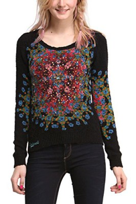 Desigual-Eley-Pull-Col-bateau-Manches-longues-Femme-0