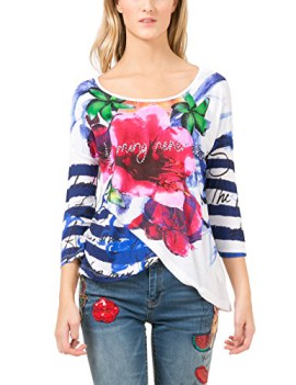 Desigual-Fonius-T-shirt-Imprim-Manches-longues-Femme-0