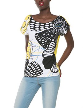 Desigual-Kira-T-shirt-Imprim-Manches-courtes-Femme-0