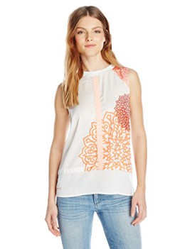 Desigual Leira – Blouse – Taille normale – Sans manche – Femme Desigual Leira – Blouse – Taille normale – Sans manche – Femme