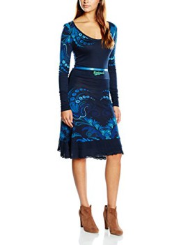 Desigual Lorena – Robe – Trapèze – Imprimé – Manches longues – Femme Desigual Lorena – Robe – Trapèze – Imprimé – Manches longues – Femme