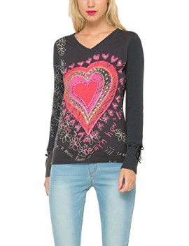 Desigual Roberta – T-shirt – Imprimé – Manches longues – Femme Desigual Roberta – T-shirt – Imprimé – Manches longues – Femme