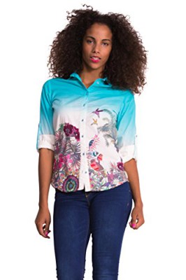 Desigual-Selva-Chemisier-Taille-normale-Manches-longues-Femme-0