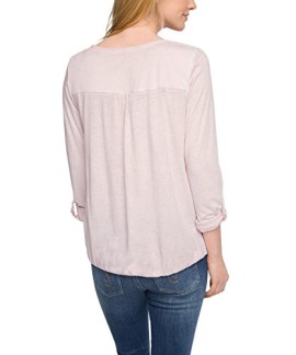 Esprit-im-Material-Mix-T-Shirt-Manches-Longues-Femme-0-0