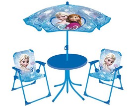 Fun House Reine des Neiges Set de jardin (Table + 2 Chaises + 1 Parasol) Fun House Reine des Neiges Set de jardin (Table + 2 Chaises + 1 Parasol)