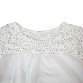 Jardin-Rv-Femme-Manches-Longues-Dentelle-Crochet-Hauts-Chemise-lgant-Creux-O-Cou-Blouse-0