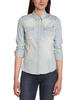 Kaporal – Chemise en jean – Coupe cintrée – Manches longues – Femme Kaporal – Chemise en jean – Coupe cintrée – Manches longues – Femme 2