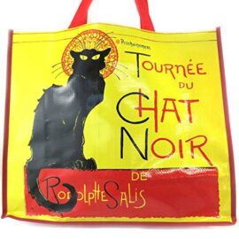 Les Trésors De Lily [M1375] – Sac Shopping rétro ‘Chat Noir de Rodolphe Salis’ rouge jaune (46x40x19 cm) Les Trésors De Lily [M1375] – Sac Shopping rétro ‘Chat Noir de Rodolphe Salis’ rouge jaune (46x40x19 cm) 3