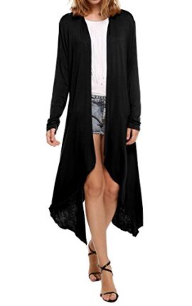 Meaneor Femme longue Cardigan Veste légère à manche longue très confortable pour l’automne Meaneor Femme longue Cardigan Veste légère à manche longue très confortable pour l’automne