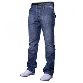 Mens-Designer-Enzo-EZ243-EZ244-Jeans-Light-Blue-Dark-Blue-Straight-Leg-Waist-Size-28-30-32-34-36-38-40-42-44-46-48-0