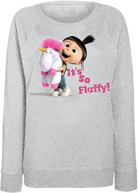 Minions-So-Fluffy-Sweat-shirt-Femme-gris-chin-0