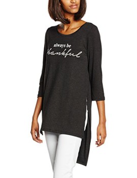 Only-onlMOSTER-THANKFUL-34-SLIT-TOP-JRS-T-Shirt-Manches-Longues-Femme-0