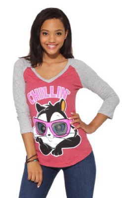 Penelope Pussycat Manches Raglan Scintillement T-shirt Jersey Penelope Pussycat Manches Raglan Scintillement T-shirt Jersey 2