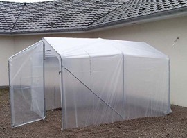 Serre tunnel de 12 m² -Dim : 300 x 400 x 145/210 cm -PEGANE- Serre tunnel de 12 m² -Dim : 300 x 400 x 145/210 cm -PEGANE-